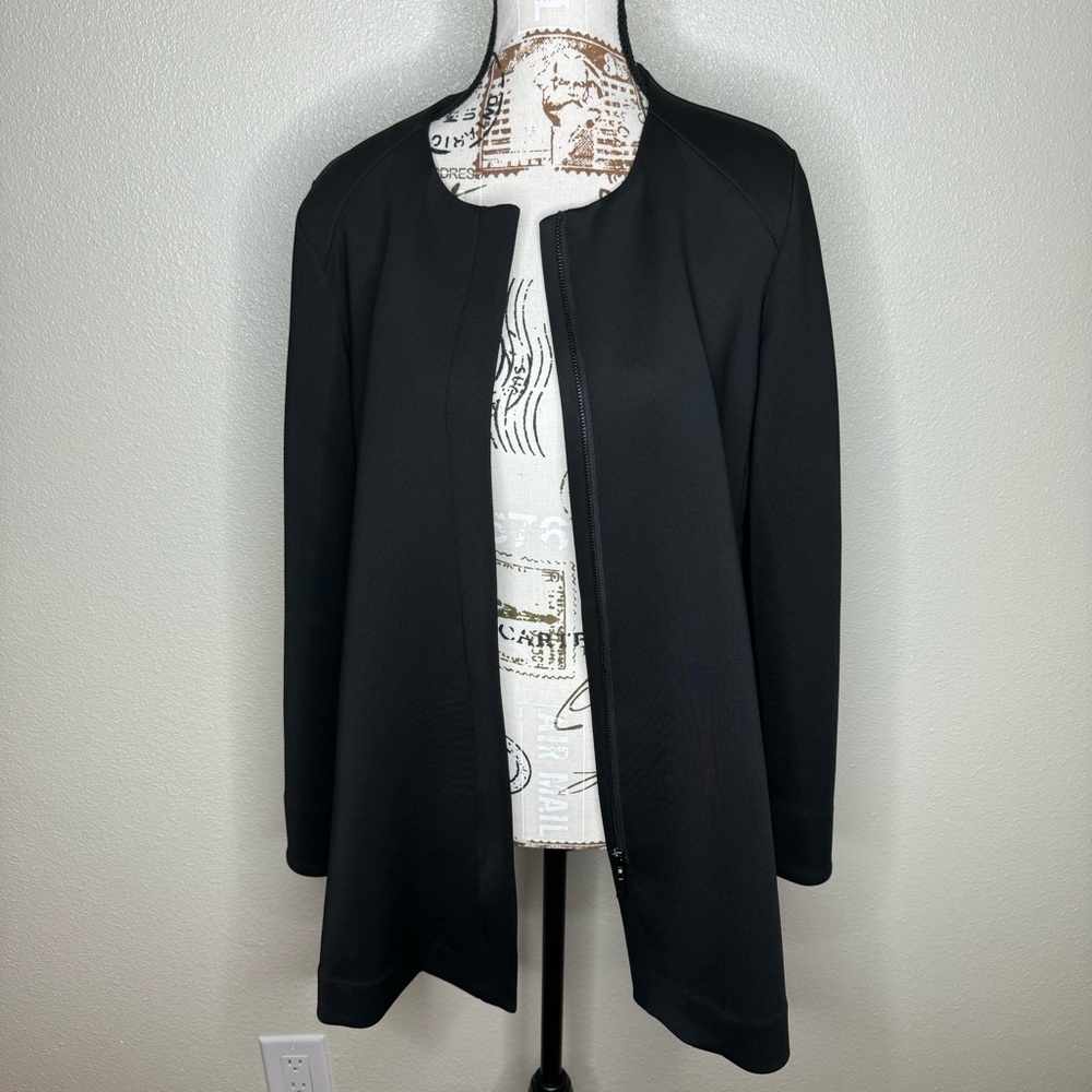 ALFANI Long Women's Full Zipper Elegant Jacket Women''s Blazer Size Small NWT